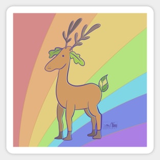 Fancy Deer-like Creature Sticker